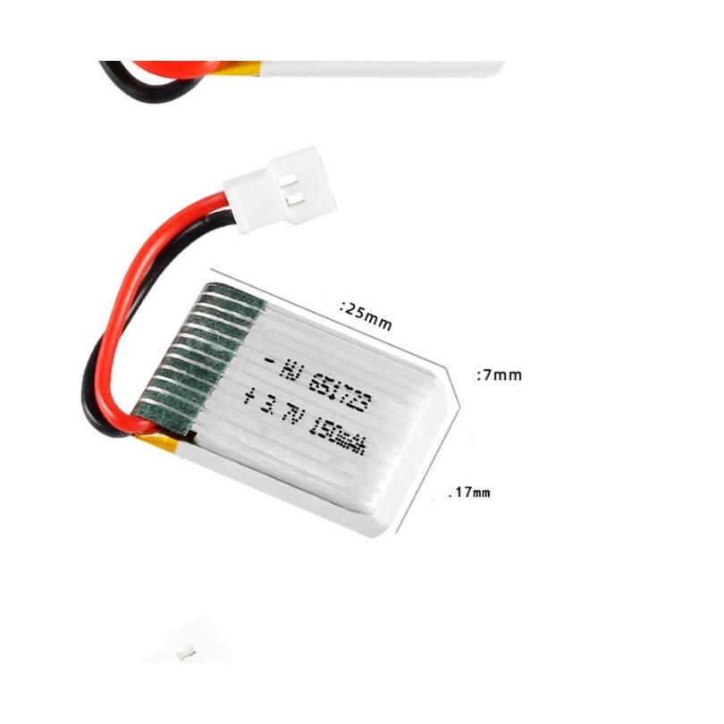 Pin và sạc usb 3.7v 150mah Pin máy bay đồ chơi có mạch