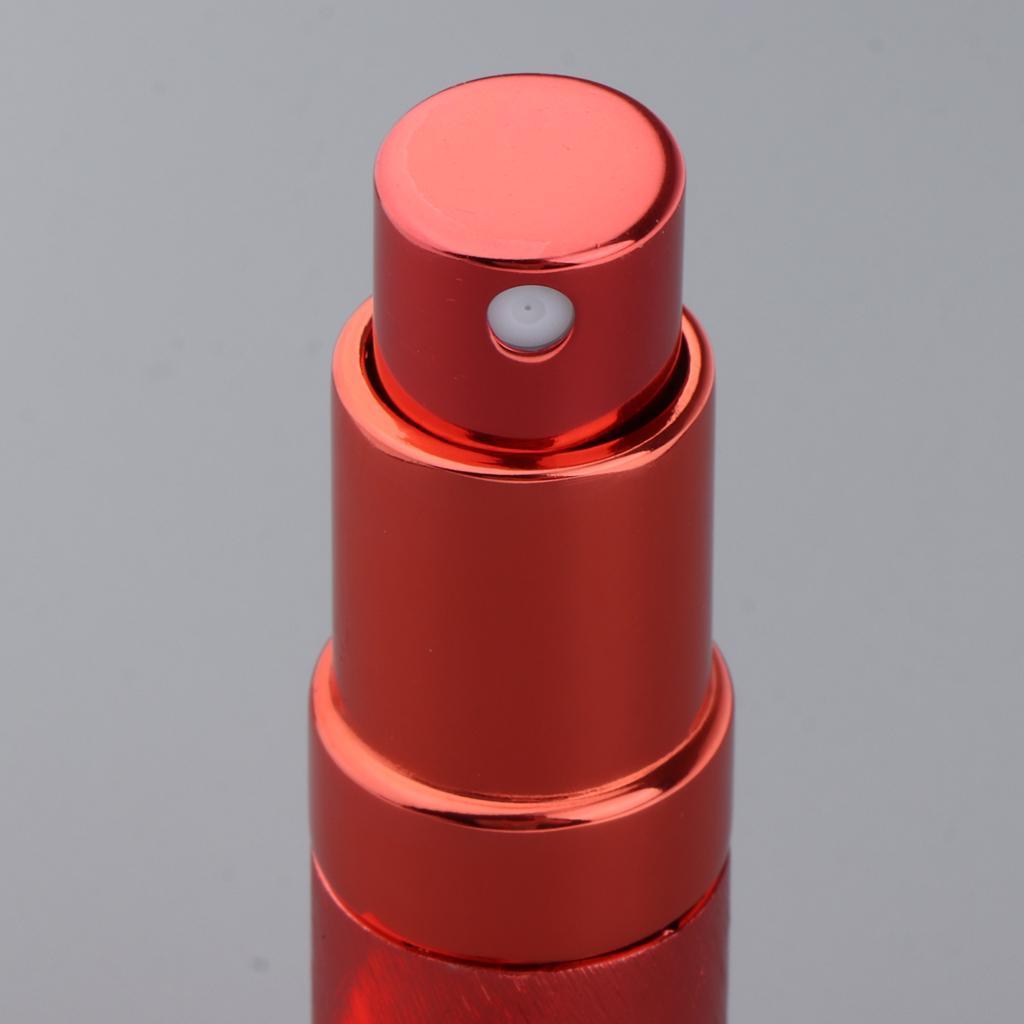 2Pcs Portable 6ml Refillable Perfume Atomizer Empty Bottle Pump Spray Red