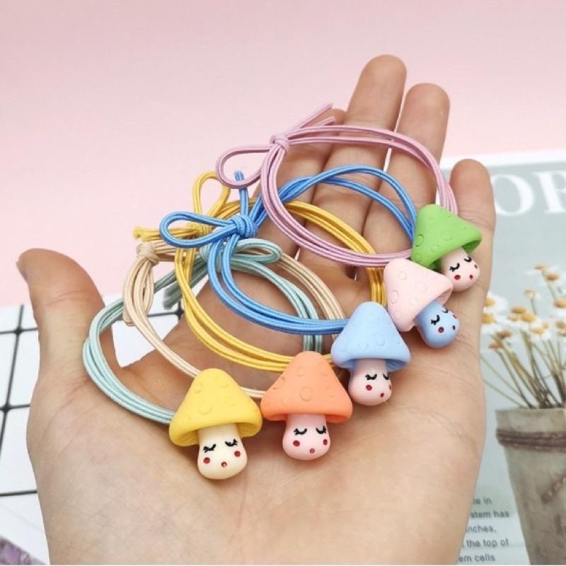 NHIỀU MẪU, Dây cột tóc gắn hình dễ thương