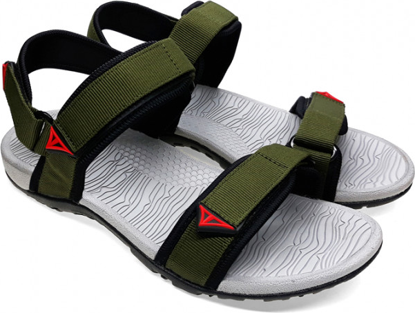 Giày Sandal Việt Thủy Quai Chéo VT2 - Xanh Rêu - Tặng Kèm Balo Túi Rút Đặc Biệt