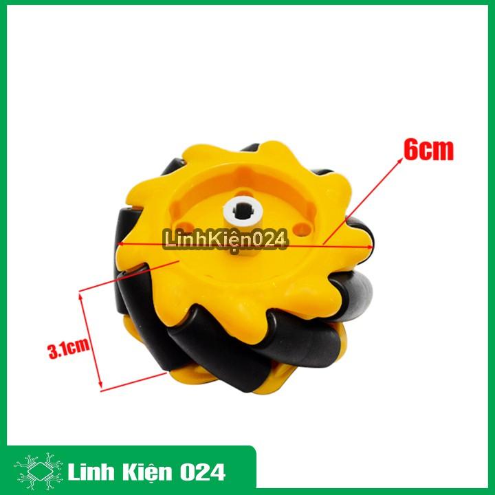 Bánh xe Mecanum Omni đa hướng thông minh đường kính 60mm