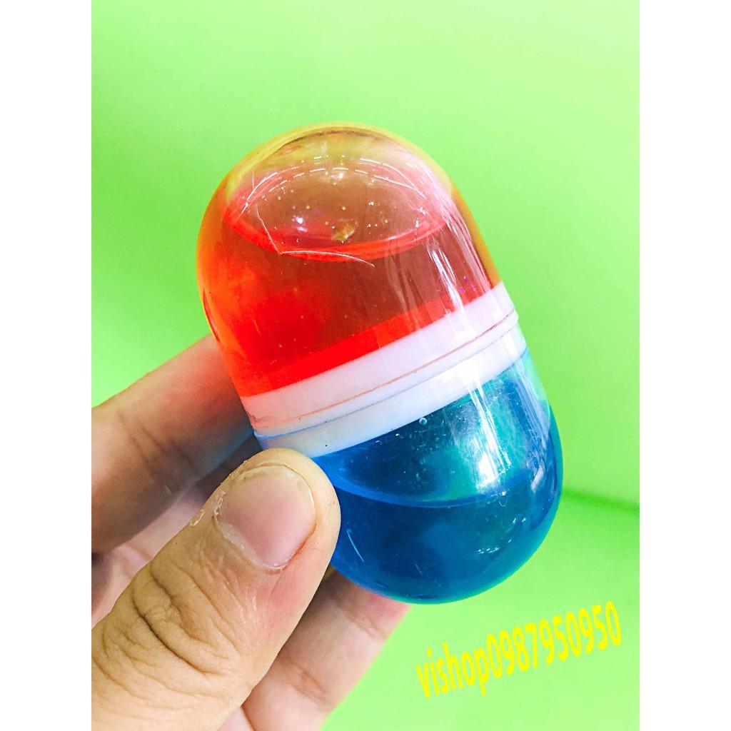 slime  lọ tròn phối 2 màu sắc dạng mềm đặc mã EGD71 YMS3460