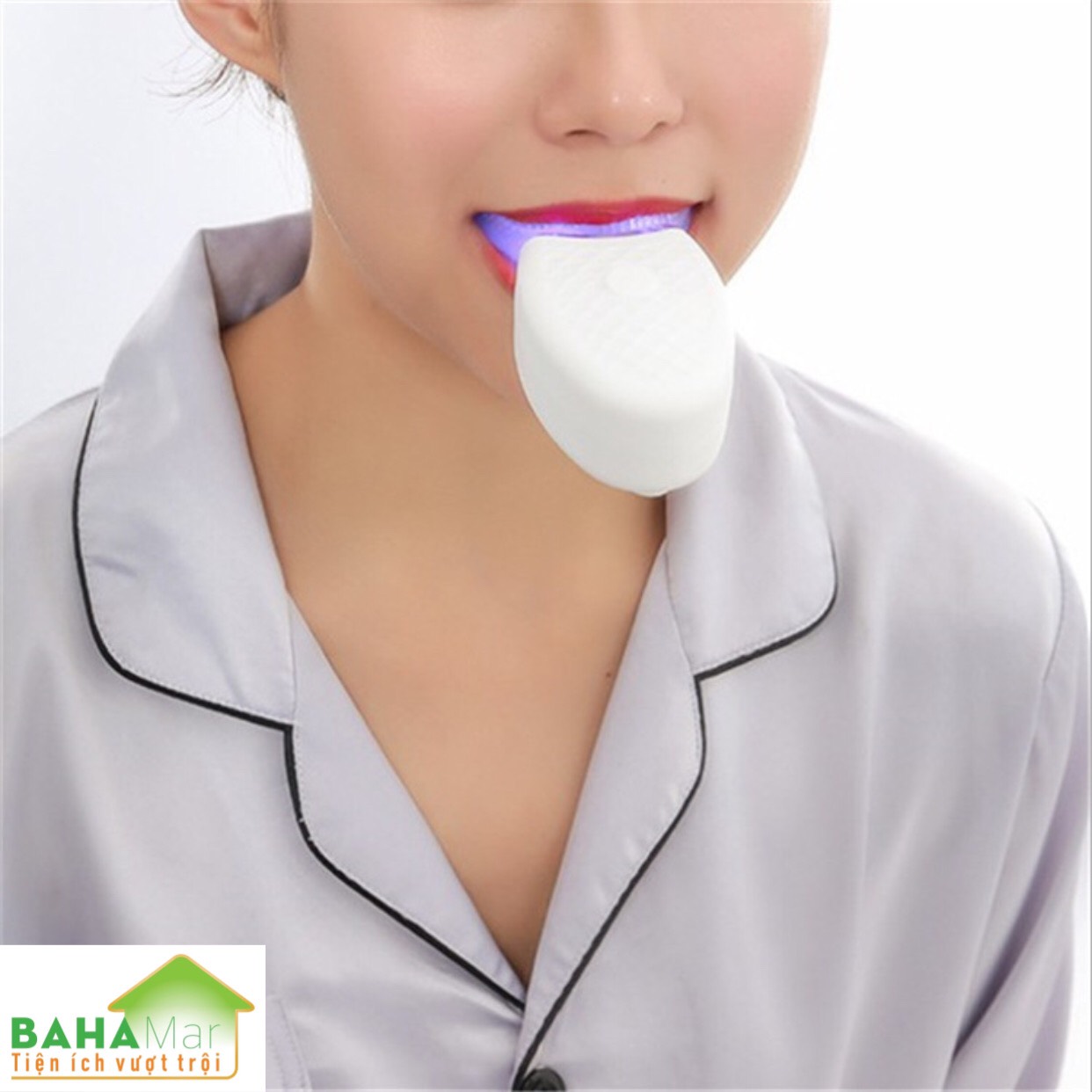 BÀN CHẢI ĐÁNH RĂNG ĐIỆN TỰ ĐỘNG CHỮ U 360 ĐỘ CÓ ÁNH SÁNG XANH KHỬ TRÙNG BAHAMAR làm cho việc đánh răng trở nên dễ dàng và sạch sẽ toàn bộ mặt trước