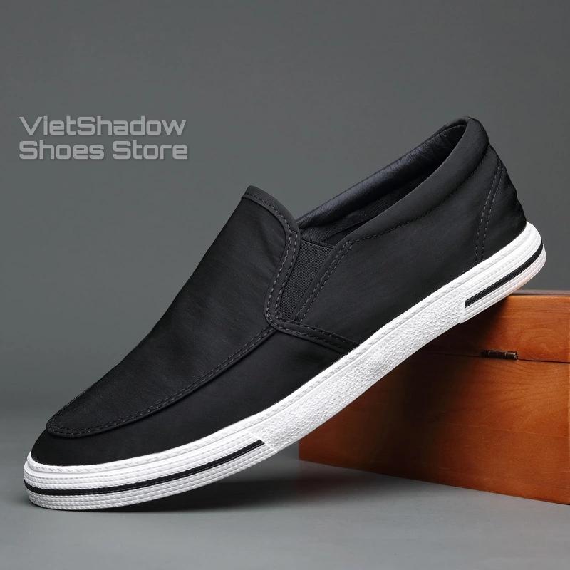 Slip on nam - Giày lười vải nam cao cấp BAODA - Vải polyester (gió) 4 màu tuyệt đẹp - Mã 20062