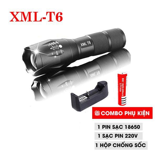 Đèn pin sạc siêu sáng thế hệ mới XML - T6