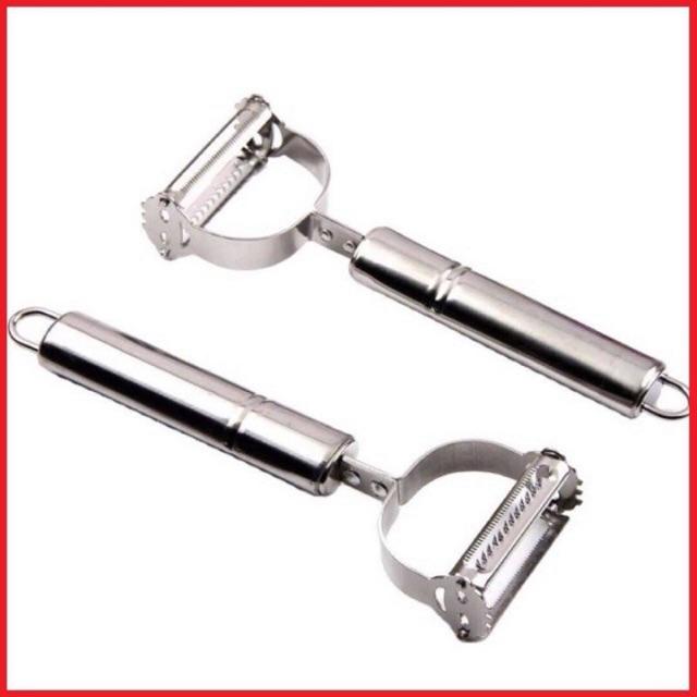 Nạo Gọt Củ Quả 2 Đầu Inox Nạo Sợi Gọt Vỏ Tất Cả Các Loại Củ Quả