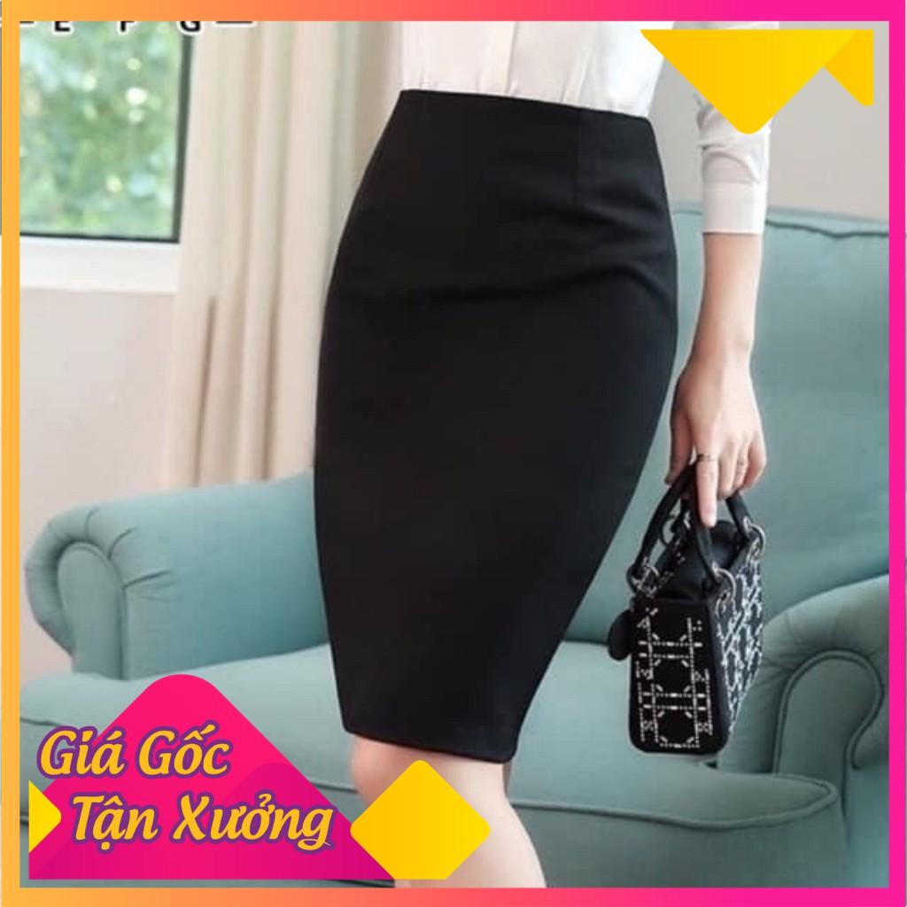 Chân Váy Ngắn Công Sở Đen Lưng Cao Mola Ôm Body Dáng Bút Chì Kiểu Hàn Quốc Vintage