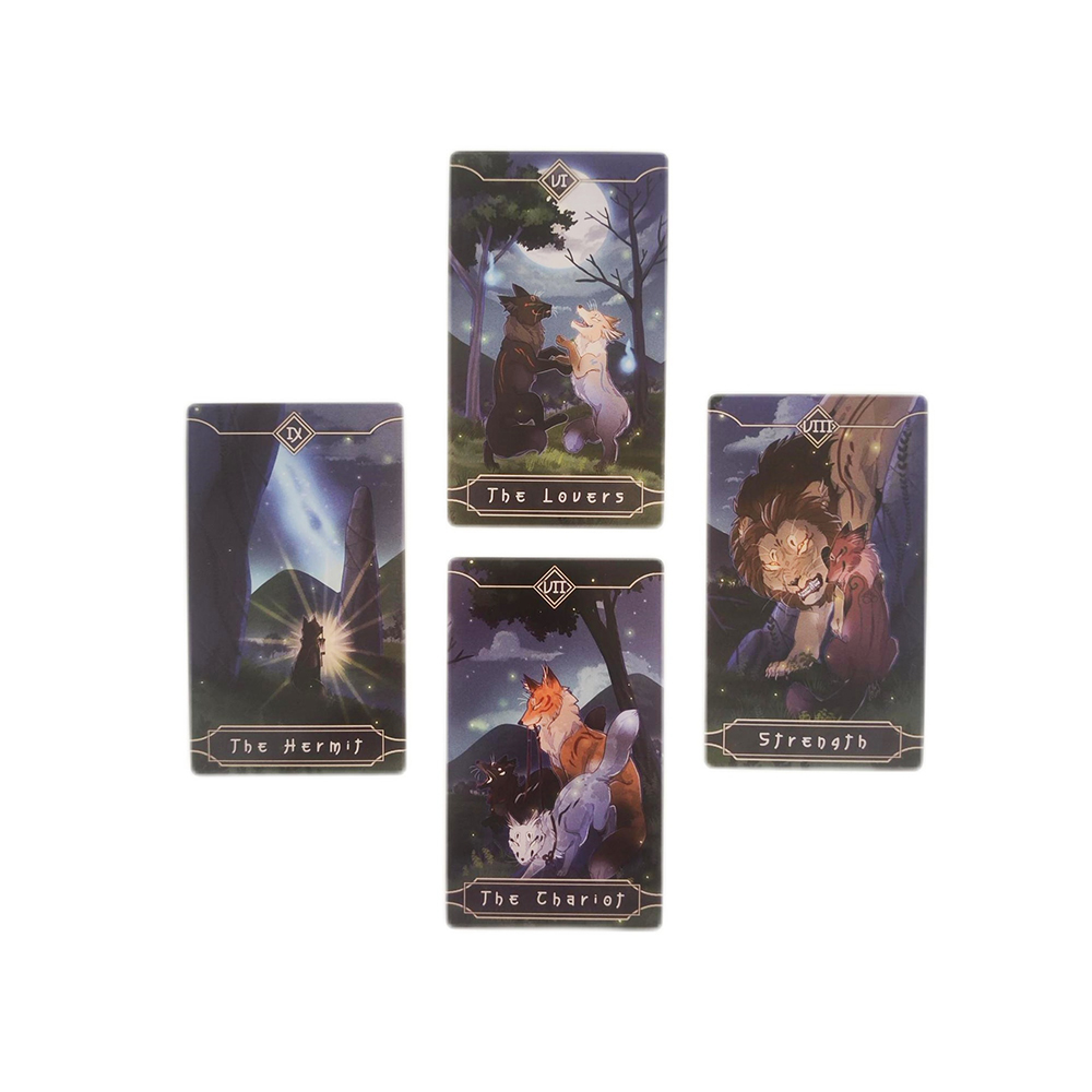 Bộ bài Seasonal Fox Tarot 78 lá bài 7x12 Cm tặng đá thanh tẩy