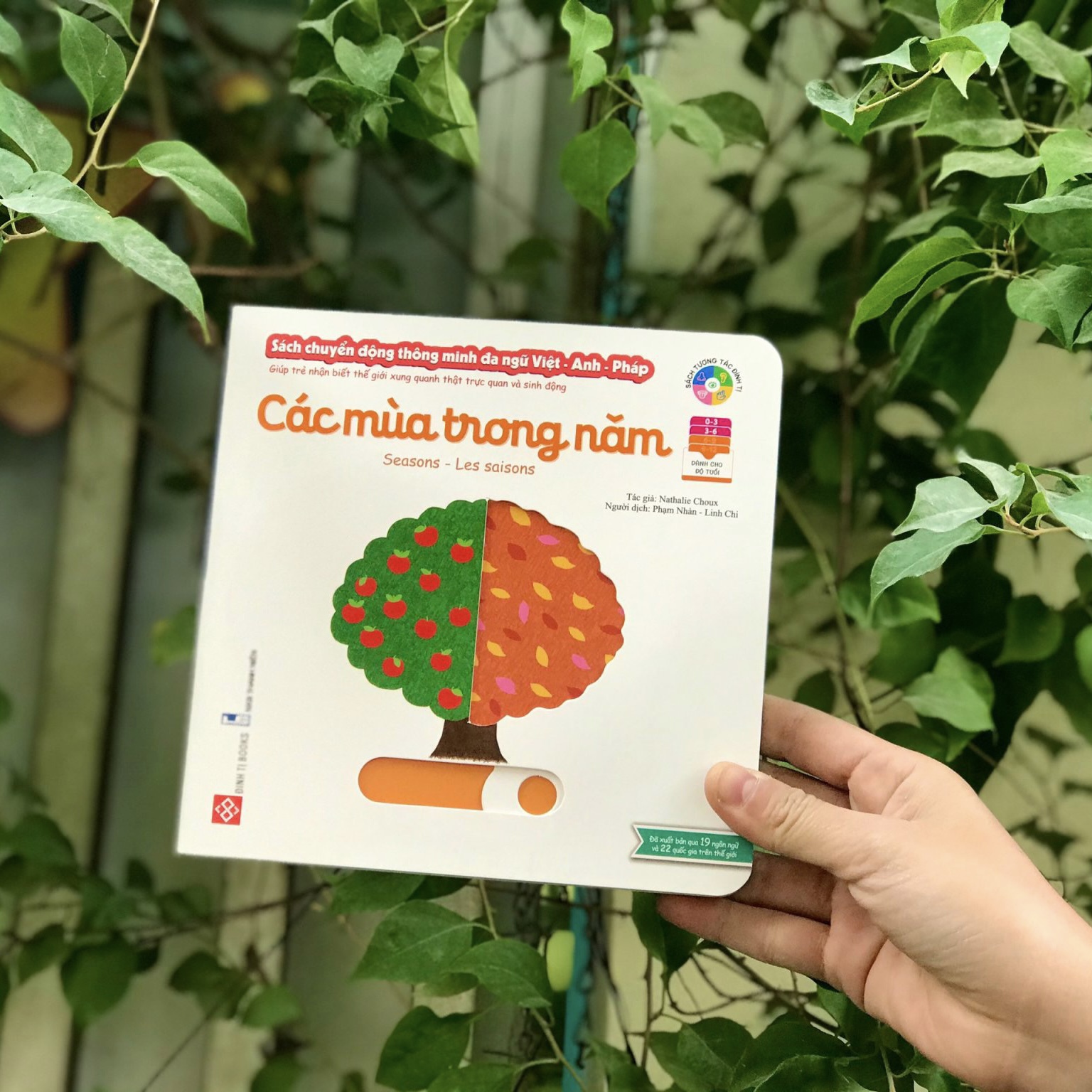 Sách tương tác chuyển động thông minh đa ngữ Việt - Anh - Pháp - Đinh Tị - Mộc Nhiên