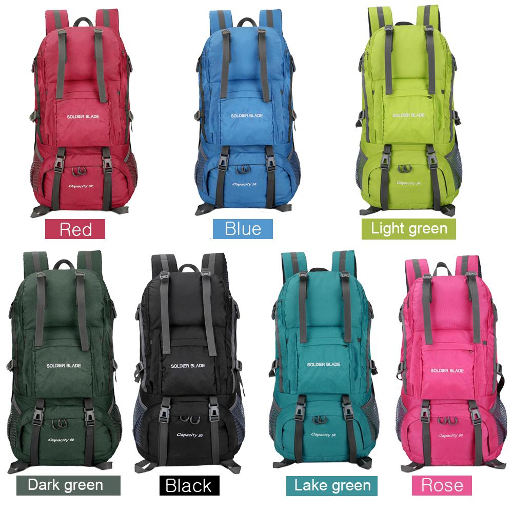 Balo Du Lịch Thể Thao Ngoài Trời Siêu Nhẹ Chống Thấm Nước Dễ Dàng Gấp Gọn Dung Tích 50L