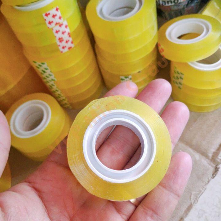 Băng Dính / Băng Keo Văn Phòng Khổ 1cm / 2cm Dính Chắc Tiện Lợi