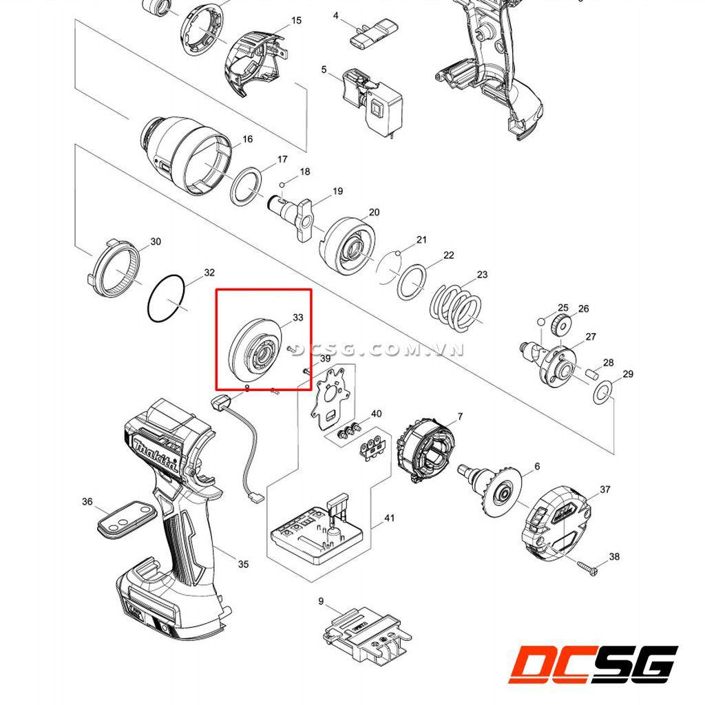 Nắp chụp bạc đạn TD154/ DTD170/ DTD171 Makita 143976-9 | DCSG