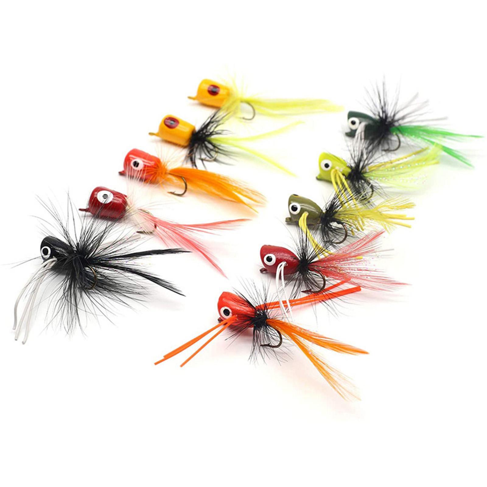 10 Pieces Fly Fishing Fishing Lures Assortment Artificial Baits Fly Fishing for Trout Salmon Fly Fishing Sunfish