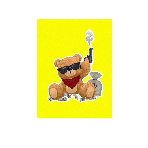 A48 -  Thiệp 3D Gấu Gangster – Happy Money Bear – Pop Up Card Viethands Giftshop