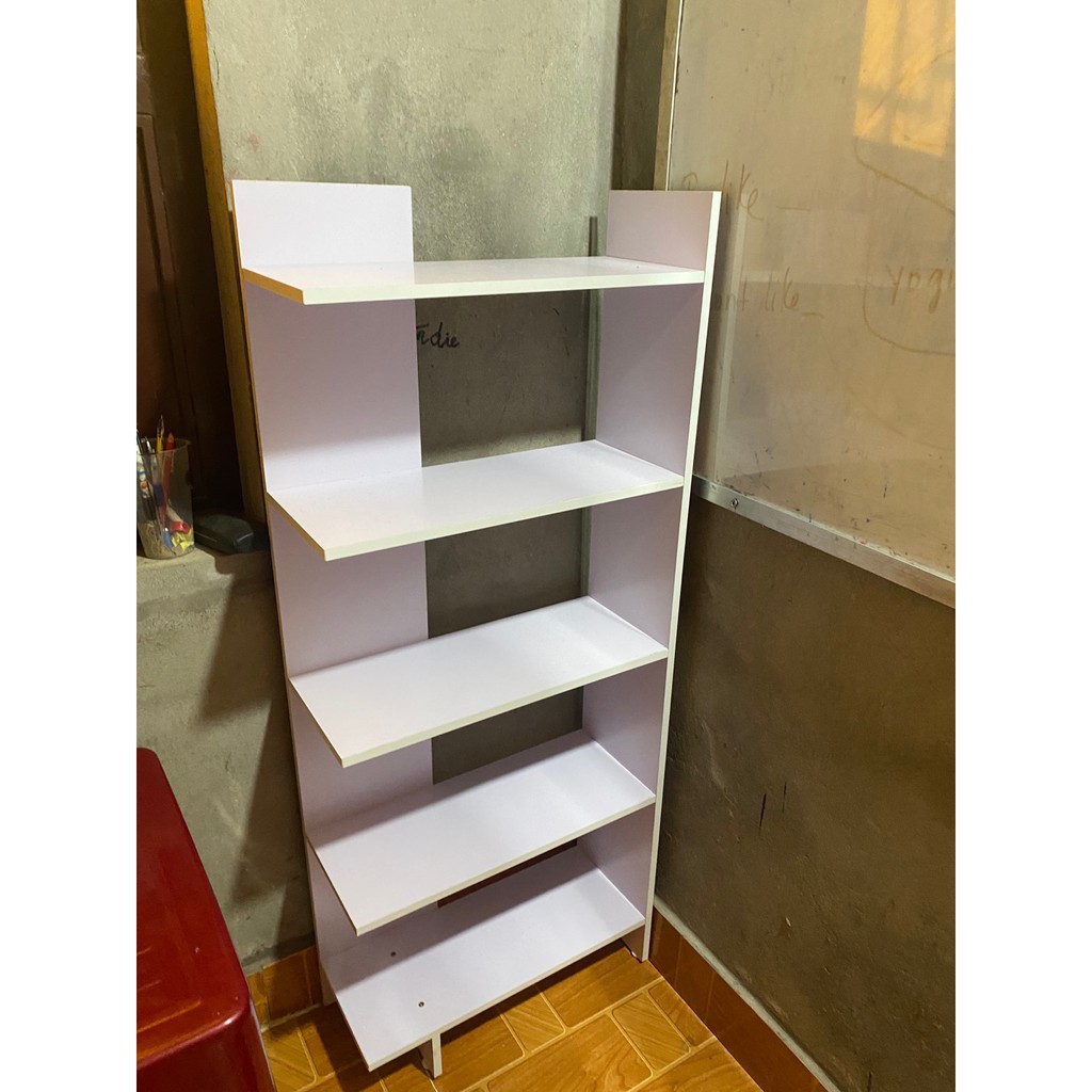 Kệ Góc Tường 5 Tầng Đặt Sàn Cao Cấp, Dễ Lắp Đặt, Gỗ MDF Không Cong Vênh Thương Hiệu Gosashi-KGT5T