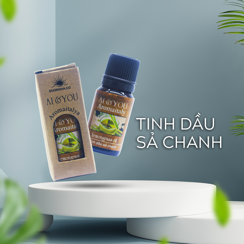 Tinh Dầu Xả Chanh Nguyên Chất 100% Thiên Nhiên
