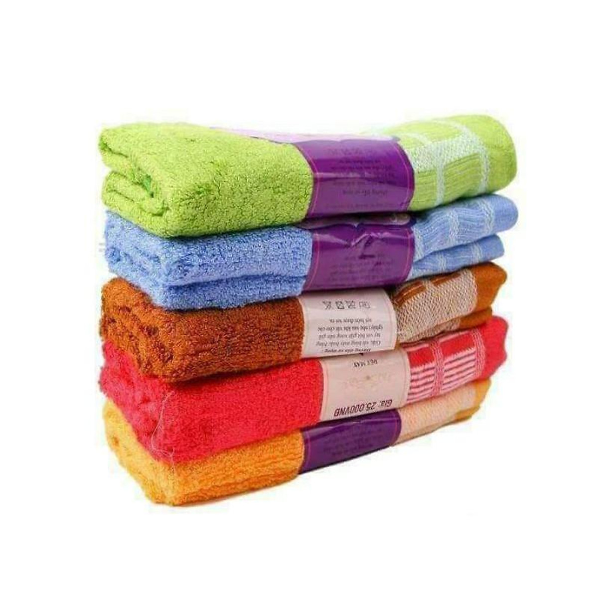 Sét 12 Khăn mặt sợi tre Việt- Mỹ