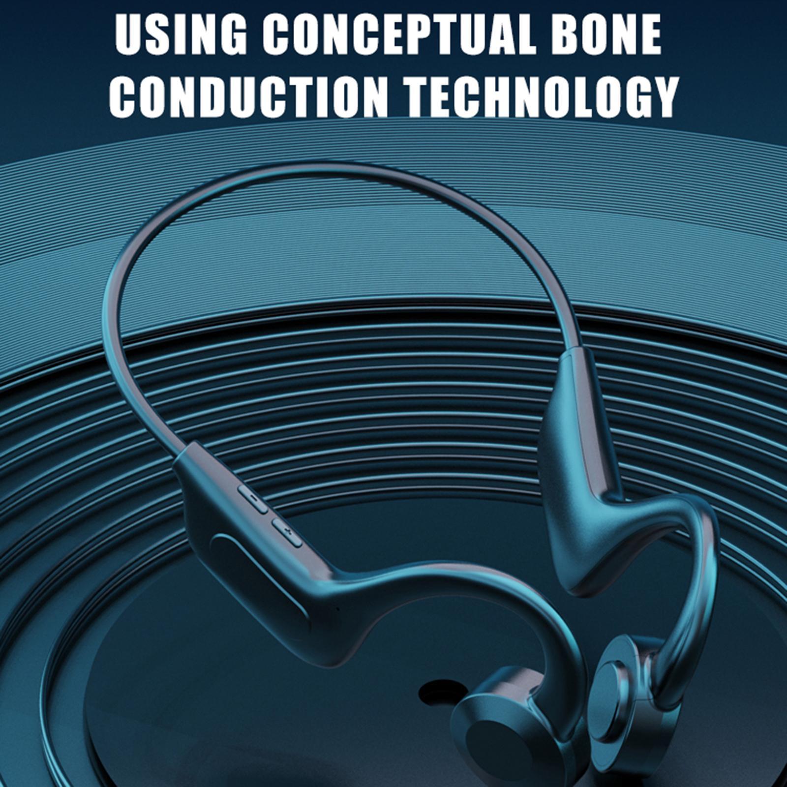 3X Open Ear Bone Conduction Headphone Wireless Headset Flexible for Sports