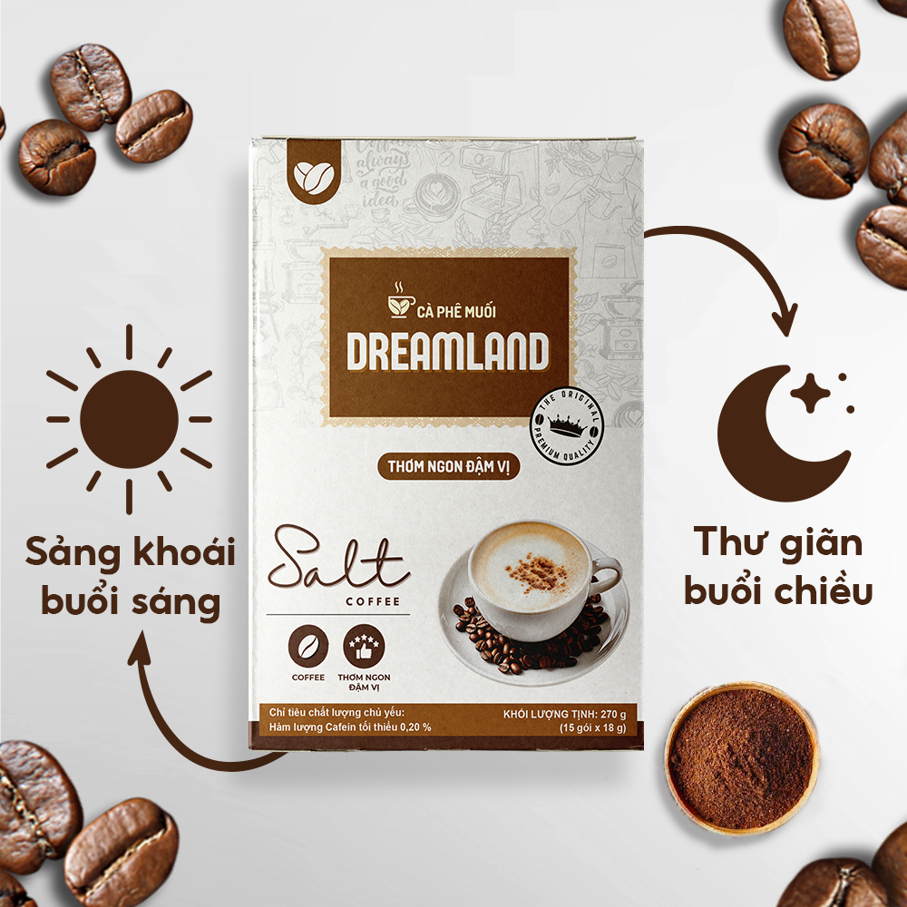 CÀ PHÊ MUỐI DREAMLAND - CHÍNH HÃNG BẢO LONG