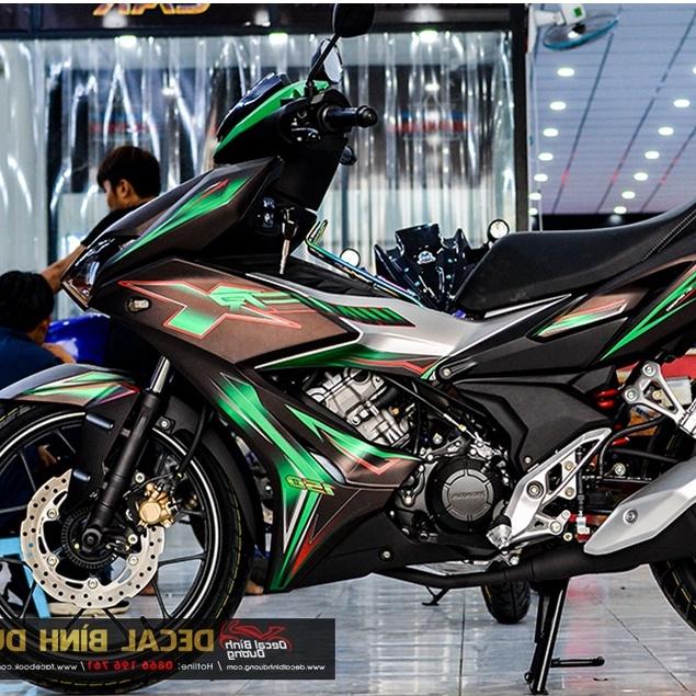 Tem Trùm dành cho Winner X Đen Nhám Phối Xanh Lá