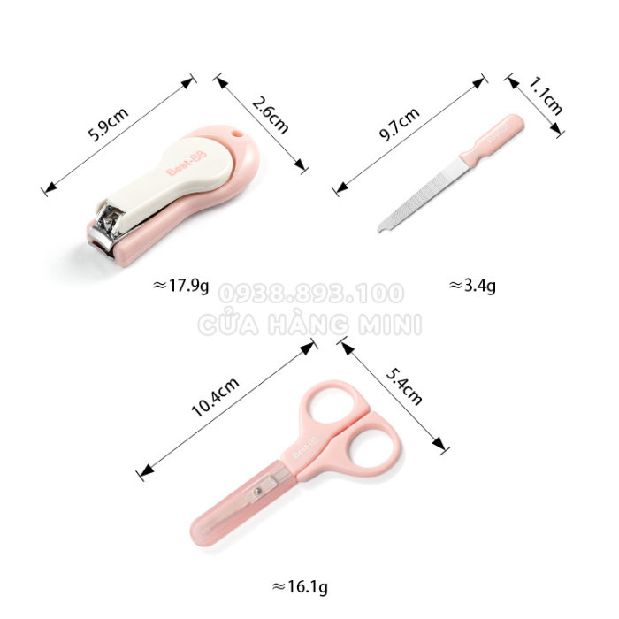 Bộ Kềm Cắt Móng 3 Món Cho Bé