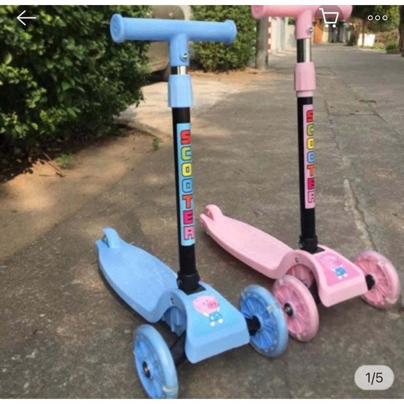 FREE SHIP - Xe trượt scotter 3 bánh phát sáng, chất liệu thép cao cấp siêu bền chịu lực tốt