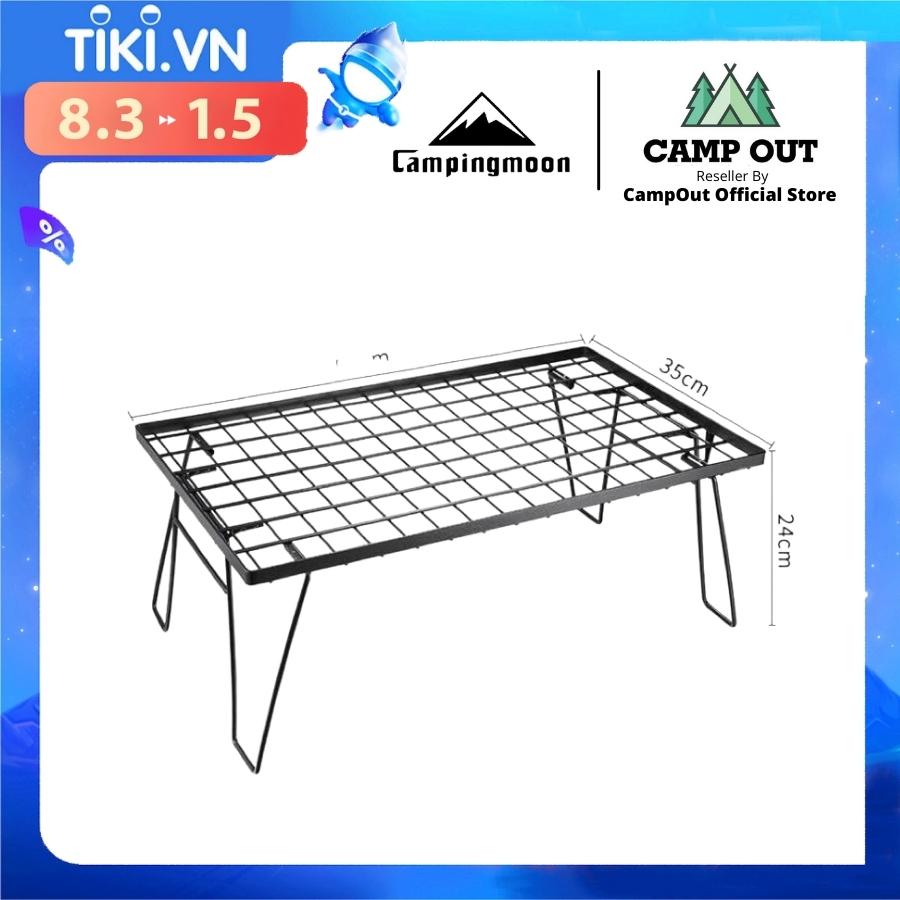 Bàn sắt cắm trại dã ngoại Campingmoon campoutvn T-230 xếp gọn du lịch có thể kết hợp 2 bàn làm thành kệ đứng A085