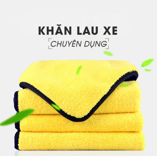 Khăn lau ô tô chuyên dụng đa năng microfiber, siêu thấm, khổ to, MUCAR