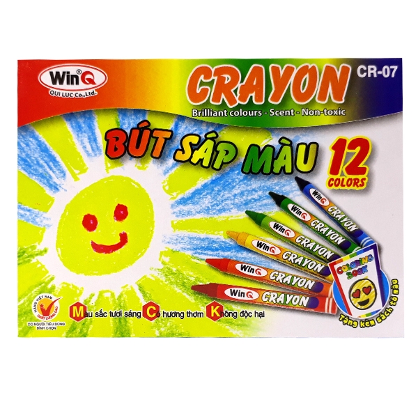 Bộ 2 Chì Sáp Thơm WinQ - CR-07 (12 Màu)