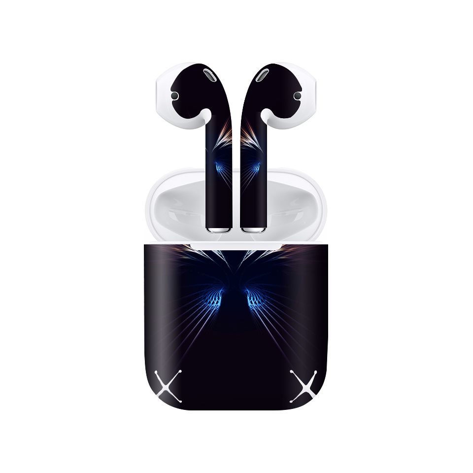 Miếng dán skin chống bẩn cho tai nghe AirPods in hình thiết kế - atk322 (bản không dây 1 và 2)