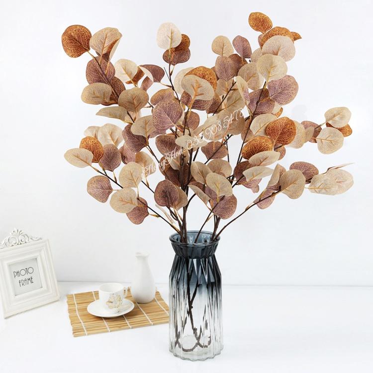 Cành Lá Táo Giả dài 60cm 5 nhánh lá to loại đẹp