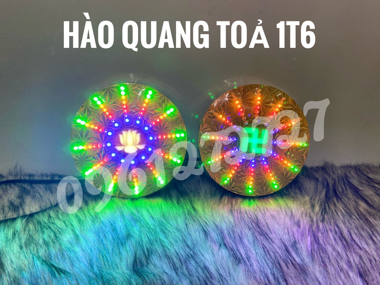 ĐÈN THỜ HÀO QUANG LED 16CM TOẢ