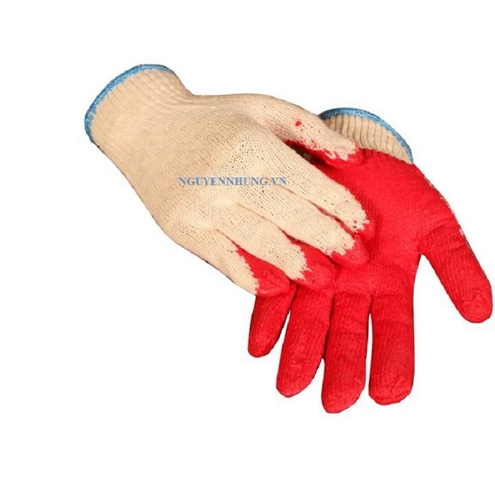 Combo 5 đôi găng tay bảo hộ lao động phủ cao su xuất Hàn quốc