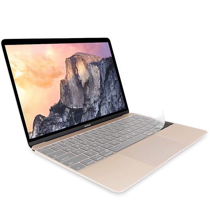 Miếng phủ bàn phím cho MacBook 12 inch (2015 - 2017) hiệu JCPAL FitSkin Tpu siêu mỏng 0.2 mm - Hàng nhập khẩu