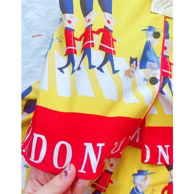 ️Đồ Bộ Nữ Pijama Người Lính Vàng Lụa Thái Mịn Siêu Xinh