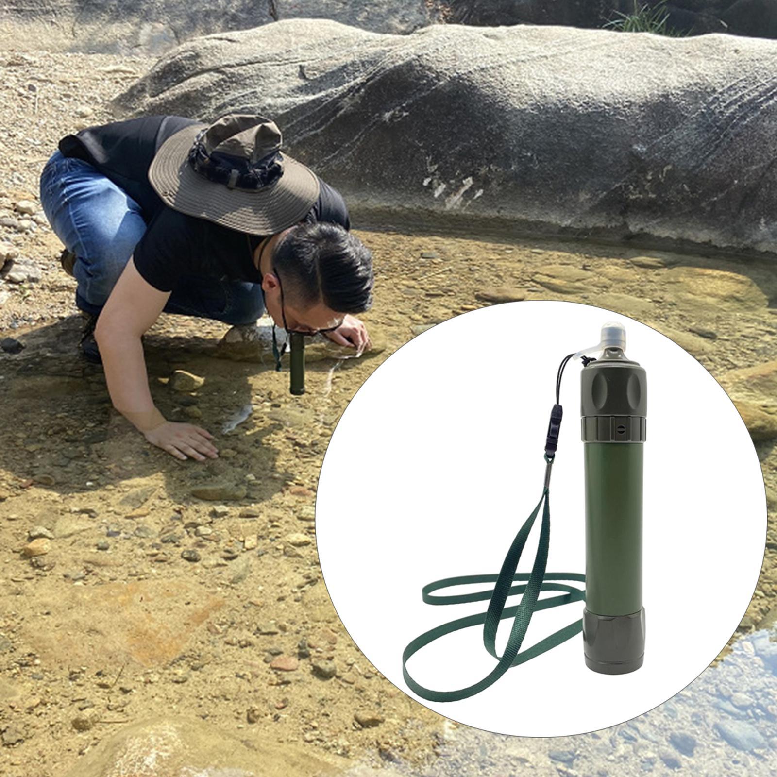 2x Portable Water Filter Purifier Filtration System Camping Hiking Travel