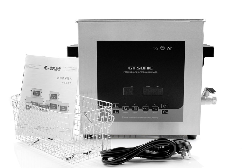 Bể rửa siêu âm Gtsonic-D6, 6 lít giúp tẩy rửa, làm sạch, vệ sinh, bảo dưỡng các vật dụng phòng thí nghiệm, công nghiệp cơ khí, dụng cụ nha khoa/y tế, dung cụ gia đình, trang sức, đồng hồ – Hàng Chính Hãng
