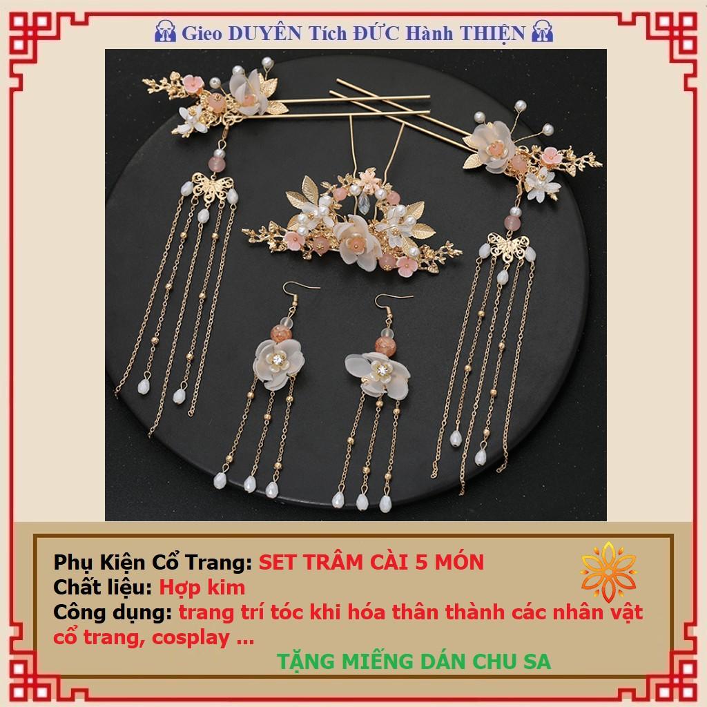 Phụ kiện cổ trang Set trâm cài cổ trang 5 món (có sẵn tại Hà Nội)