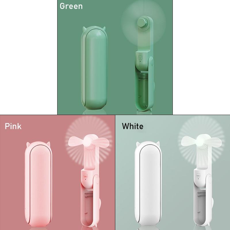 Quạt Mini Cầm Tay JIASHI Có Thể Sạc Lại Bằng Cổng USB Hàng nhập khẩu