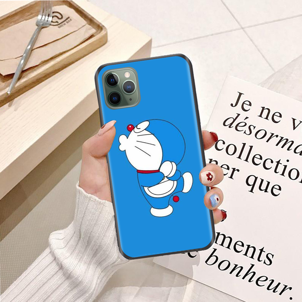 Ốp lưng điện thoại Iphone 11 Pro Max viền silicon dẻo TPU  hình Doremon Nhảy Múa - Hàng chính hãng