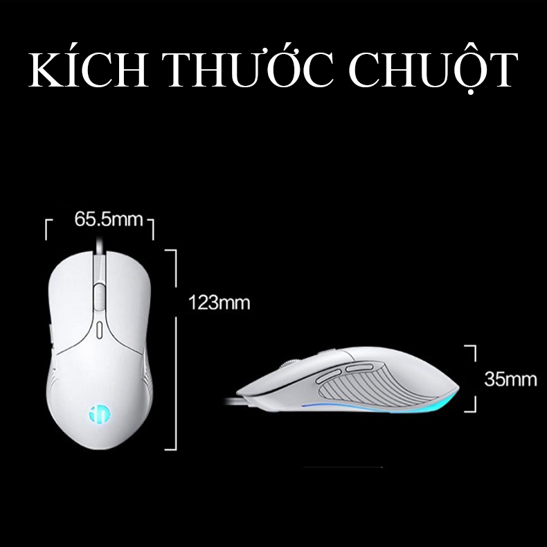 Chuột gaming có dây PB1, tích hợp đèn LED đổi màu, chế độ chống ồn, 400DPI dành cho game thủ, dân văn phòng... - k1319