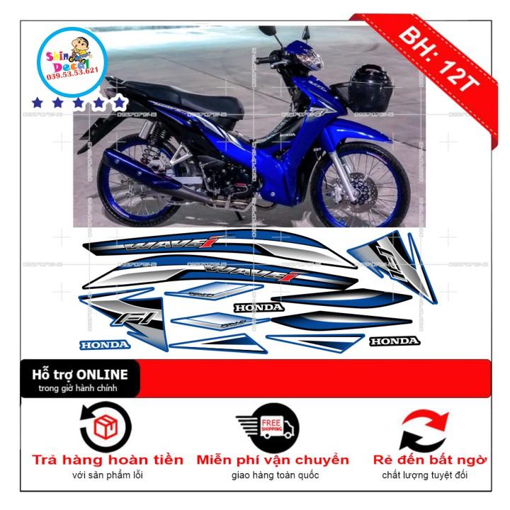 Tem rời wave i RS xanh đen