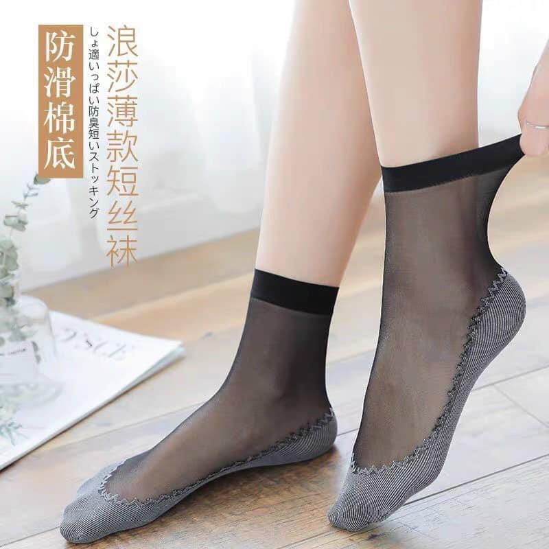 LỐ 10 ĐÔI TẤT GIẤY GIẢ HÀI SIÊU XINH CHO NỮ