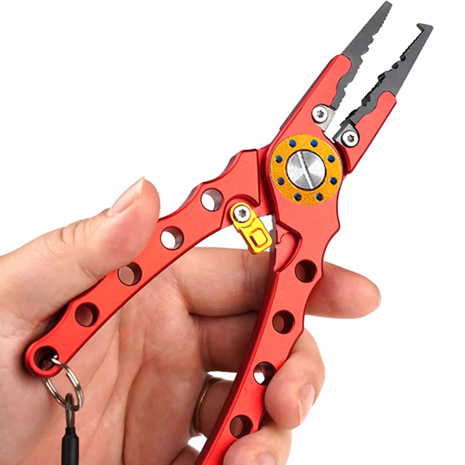 Fishing Pliers Gift Aluminum Alloy Hook Grabber for Freshwater Men Saltwater