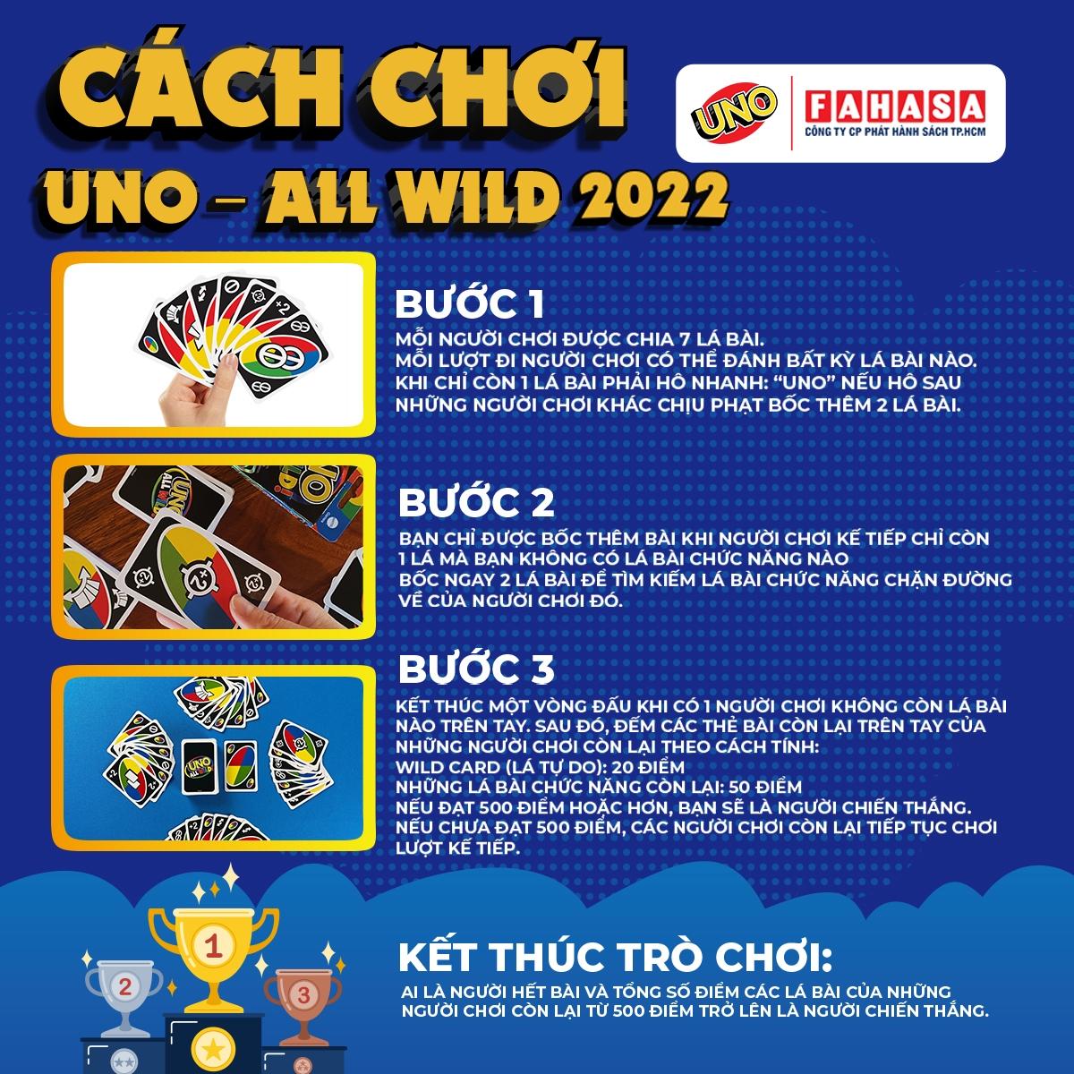 Trò Chơi Trí Tuệ UNO All Wild - Mattel HHL33