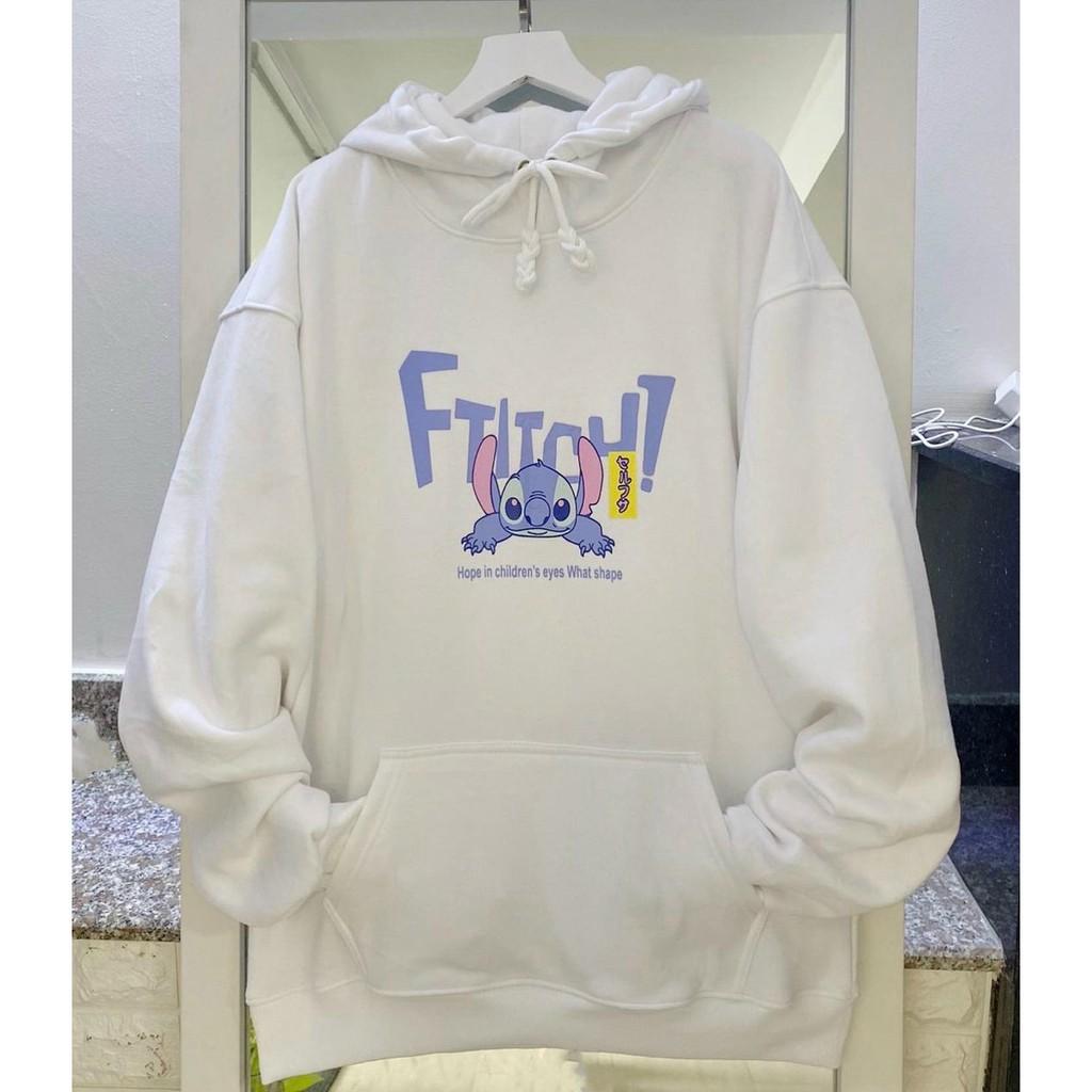 Áo Khoác Hoodie Nữ Vải Nỉ Ngoại In Chữ FTITCH Free Size 70kg AK158