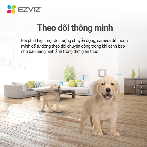 Camera WI-FI EZVIZ TY2 Trong Nhà, Quay 360 Độ, FHD 1080P, Đàm Thoại 2 Chiều--Hàng Chính Hãng