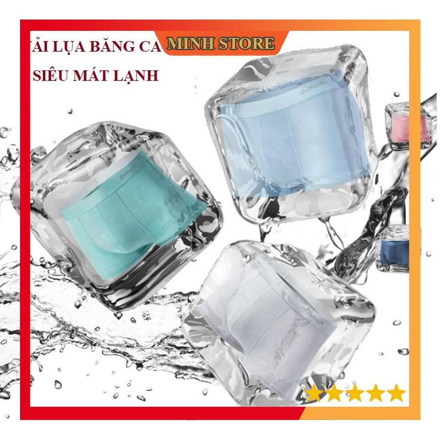 COMBO 3 Quần lót nam BOXER, quần sịp nam đúc lụa băng tự nhiên 100% thoáng khí,co giãn cao cấp SL02 - Minhstore66