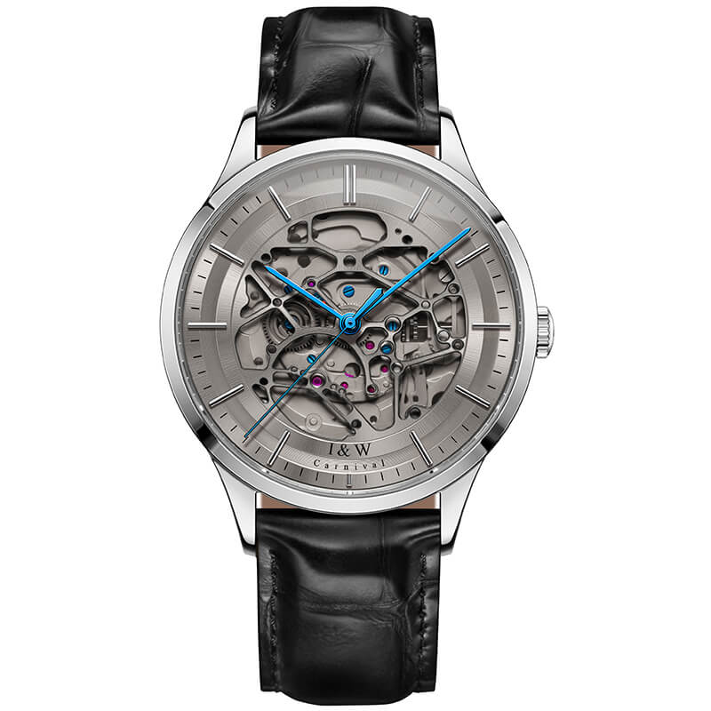 Đồng hồ nam chính hãng IW CARNIVAL IW524G-4 Kính sapphire ,chống xước ,Chống nước 30m ,Bảo hành 24 tháng,Máy cơ ,dây da cao cấp, thiết kế đơn giản dễ đeo