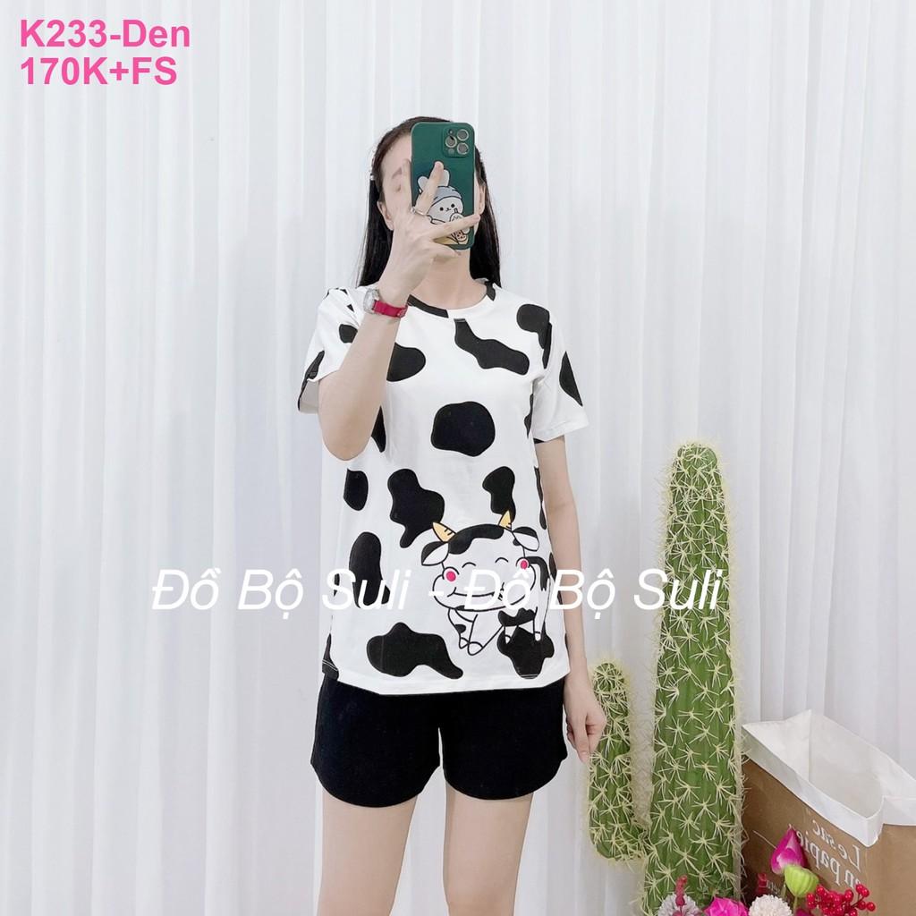 Đồ Mặc Nhà Đùi Thun Cotton in hình Bò Dễ Thương - Bền, Đẹp, Chất liệu cao cấp